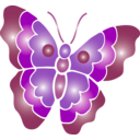 download Butterfly Icon clipart image with 90 hue color