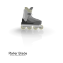 download Rollerblades clipart image with 0 hue color