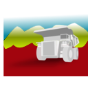 download Dump Truck clipart image with 315 hue color