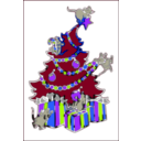download Colombia Navidad Arbol clipart image with 225 hue color