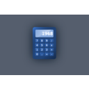 download Blue Ui Calculator clipart image with 0 hue color