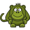 download Cartoon Monkey clipart image with 45 hue color