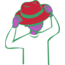 download Put On Hat clipart image with 270 hue color