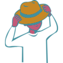 download Put On Hat clipart image with 315 hue color