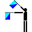 download Semaphore Oscar clipart image with 180 hue color