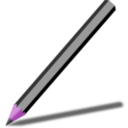 download Pencil clipart image with 270 hue color