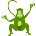 download Monkey clipart image with 45 hue color