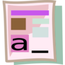 download Wordprocessing clipart image with 270 hue color