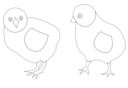 Chicks Vector Coloring