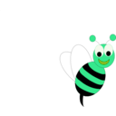 download Smiley Bee clipart image with 90 hue color