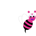 download Smiley Bee clipart image with 270 hue color