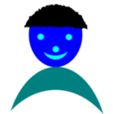 download Face Child clipart image with 180 hue color