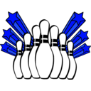 download Bowling Pins clipart image with 180 hue color