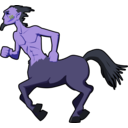 download Centaur clipart image with 225 hue color