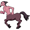 download Centaur clipart image with 315 hue color