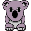 download Cartoon Koala clipart image with 90 hue color
