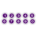 download Numbers clipart image with 135 hue color
