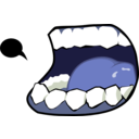 download Dark Mouth clipart image with 225 hue color