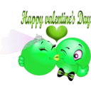 download Happy Valentine Smiley Emoticon clipart image with 90 hue color