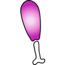 download Chicken Icon clipart image with 270 hue color