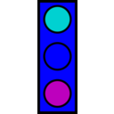 download Stoplight clipart image with 180 hue color