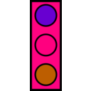 download Stoplight clipart image with 270 hue color