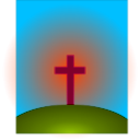 download Cross clipart image with 315 hue color