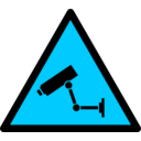 download Caution Cctv clipart image with 135 hue color