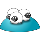 download Simple Cartoon Sheep clipart image with 90 hue color