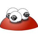 download Simple Cartoon Sheep clipart image with 270 hue color