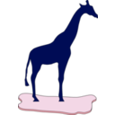 download Giraffe On Ice clipart image with 135 hue color