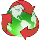 download Crystal Earth Recycle clipart image with 270 hue color