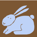 download Bunny clipart image with 270 hue color