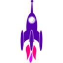 download 3 Booster Rocket clipart image with 270 hue color