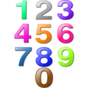 download Game Marbles Digits clipart image with 270 hue color