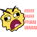download Rage Smiley clipart image with 0 hue color