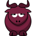 download Cartoon Gnu Is Disappoint clipart image with 315 hue color
