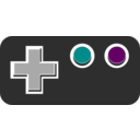 download Gamepad clipart image with 180 hue color