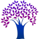 download Tree clipart image with 180 hue color