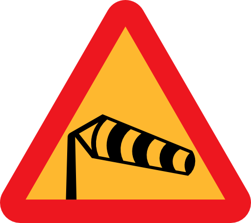 Windsock Pointing Right Sign