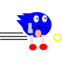 download Sonic clipart image with 0 hue color