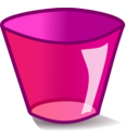 download Trashcan Empty clipart image with 270 hue color