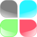 download Jelly Buttons Square With Rounded Corners clipart image with 135 hue color