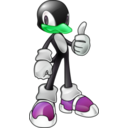 download Tux The Penguin In Sonic Style clipart image with 90 hue color