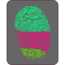 download Colombian Fingerprint clipart image with 90 hue color
