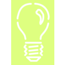 download Light Bulb 4 White Stroke clipart image with 45 hue color