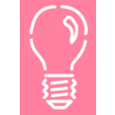 download Light Bulb 4 White Stroke clipart image with 315 hue color