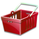 download Shopping Basket clipart image with 270 hue color