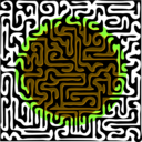 download Muster 52b Maze With Sun clipart image with 45 hue color