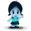 download Litle Girl clipart image with 180 hue color